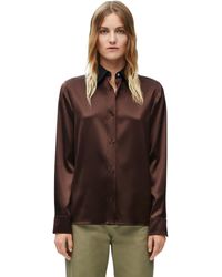 Loewe - Luxury Shirt In Silk - Lyst