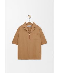 Loewe - Camisa De Manga Corta En Algodónsize Hombre - Lyst