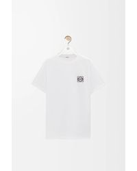 Loewe - Slim-fit Logo-embroidered Cotton-jersey T-shirt - Lyst