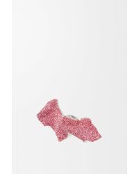 Loewe - Anillo Grande Glitter Fragment En Plata De Ley Y Cristales Mujer - Lyst