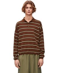 Loewe - Luxury Polo Sweater In Cotton - Lyst