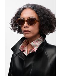 Loewe - Mini Oval Slim Sunglasses For - Lyst