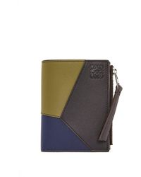 Loewe - Puzzle Slim Compact Wallet In Classic Calfskin - Lyst