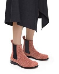 Loewe - Luxury Campo Chelsea Boot In Brushed Suede - Lyst