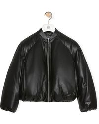 Loewe - Luxury Padded Bomber Jacket In Nappa Lambskin - Lyst