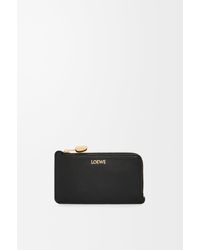 Loewe - Tarjetero-Monedero Pebble En Piel Napa De Cuero Mujer - Lyst
