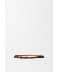 Loewe - Anagram Belt In Pebble Grain Calfskin - Lyst