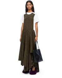Loewe - Dress In Silk And Cotton - Lyst