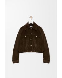 Loewe - Chaqueta En Pana De Algodón Mujer - Lyst