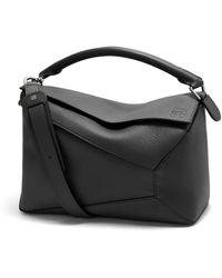 Loewe - Large Puzzle Bag In Grained Calfskin - Lyst