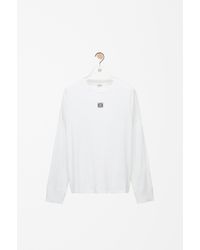 Loewe - Logo-embroidered Ribbed Cotton Top - Lyst