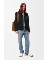 Loewe - Luxury Workwear Jacket In Wool And Cashmere - Lyst