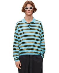 Loewe - Luxury Polo Sweater In Cotton - Lyst