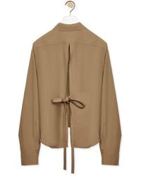 Loewe - Luxury Trapeze Shirt In Cotton Blend - Lyst