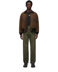Loewe - Bomber Jacket In Technical Cotton - Lyst