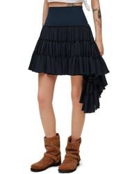 Loewe - Luxury Ruffled Skirt In Silk - Lyst