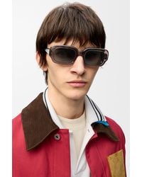 Loewe - Luxury Rectangular Slim Sunglasses - Lyst