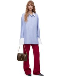 Loewe - Deconstructed Shirt In Striped Cotton - Lyst