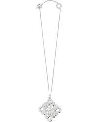 Loewe - Large Pendant Necklace In Sterling Silver - Lyst
