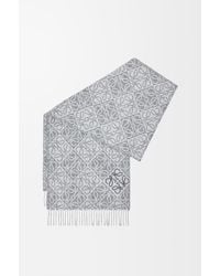 Loewe - Anagram Scarf In Wool And Cashmere - Lyst