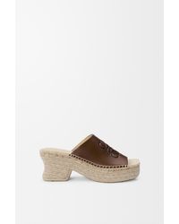 Loewe - Petal Espadrille Platform Slide - Lyst