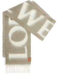 Loewe - Luxury Scarf In Wool And Mohair - Lyst