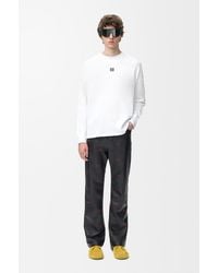 Loewe - Logo-embroidered Ribbed Cotton Top - Lyst