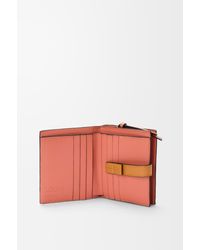Loewe - Compact Zip Wallet In Soft Grained Calfskin - Lyst