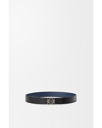 Loewe - Reversible Anagram Belt In Smooth Calfskin - Lyst