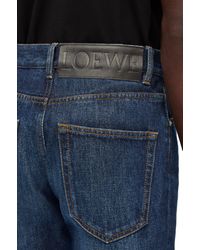 Loewe - Fisherman Turn-up Jeans In Denim - Lyst