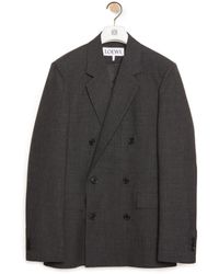 Loewe - Luxury Double Breasted Jacket In Wool - Lyst