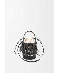 Loewe - Bolso Bucket Fringe Pequeño En Piel De Cuero Mujer - Lyst
