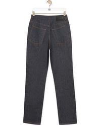 Loewe - Straight Leg Jeans In Raw Denim - Lyst