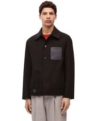 Loewe - Workwear Jacket In Wool And Cashmere - Lyst