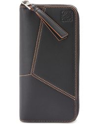 Loewe - Puzzle Stitches Open Wallet In Smooth Calfskin - Lyst