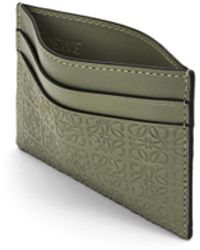 Loewe Monogram Embossed Cardholder in Natural | Lyst