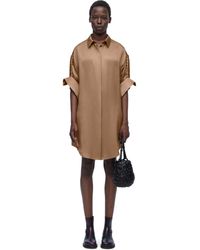 Loewe - Luxury Chain Shirt Dress In Silk For - Lyst