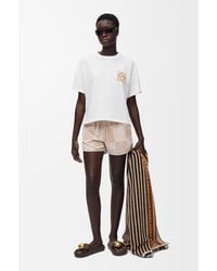 Loewe - Paula's Ibiza Bouclé-Appliquéd Cotton-Jersey T-Shirt - Lyst