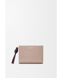Loewe - Leather Knot Compact Wallet - Lyst