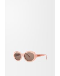 Loewe - Mini Oval Thin Sunglasses - Lyst