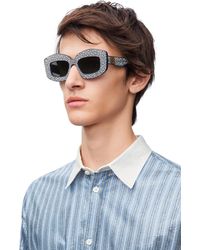 Loewe - Luxury Pavé Screen Sunglasses In Acetate - Lyst