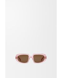 Loewe - Mini Anagram Steps Rectangular Sunglasses For - Lyst
