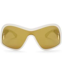 Loewe - Luxury Square Mask Sunglasses In Acetate And Nylon For - Lyst