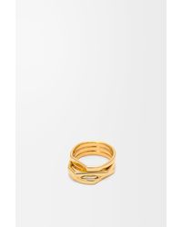 Loewe - Stacked Ring In Sterling Silver - Lyst