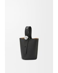Loewe - Mini Leather Pebble Bucket Bag - Lyst