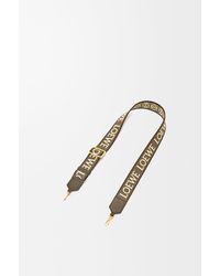 Loewe - Bandolera Anagram En Jacquard Y Piel De Cuero Mujer - Lyst