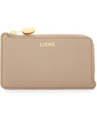 Loewe - Luxury Pebble Coin Cardholder In Shiny Nappa Calfskin For - Lyst