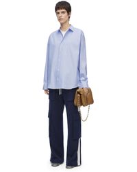 Loewe - Double Layer Cuffed Cotton-blend Shirt - Lyst