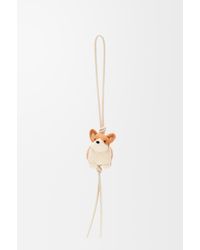 Loewe - Luxury Corgi Charm In Felt And Calfskin - Lyst