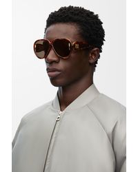 Loewe - Pilot Mask Sunglasses - Lyst
